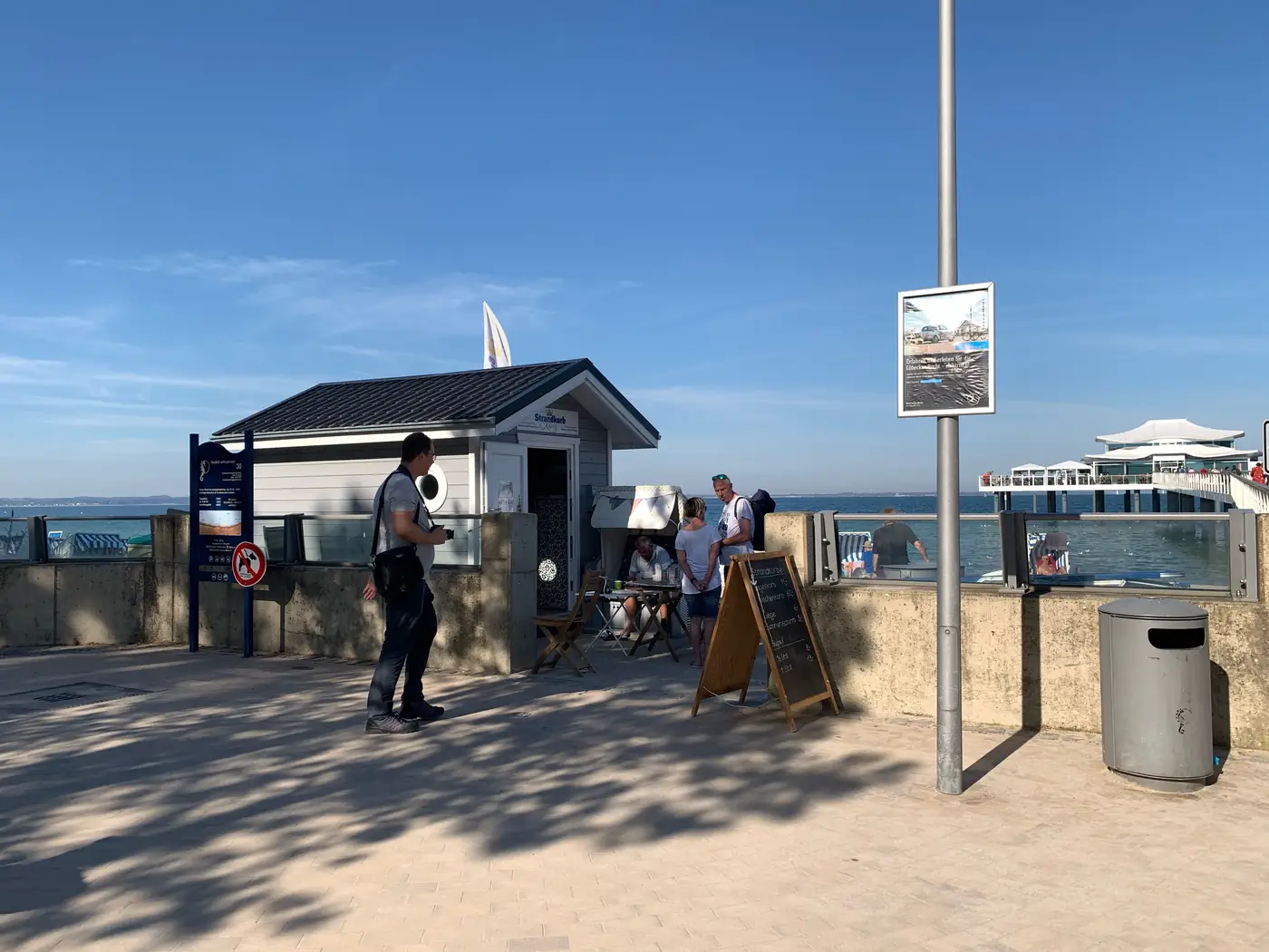 Strandhütte mit Meerblick am Timmendorfer Strand
